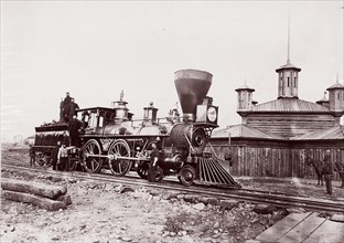 Locomotive #133, U.S.M.R.R., 1861-65. Formerly attributed to Mathew B. Brady.