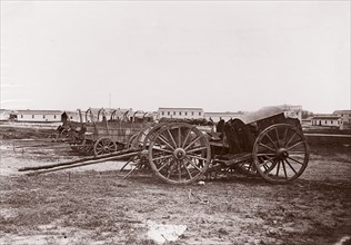 Army Wagon and Forge, City Point, Virginia, 1861-65. Formerly attributed to Mathew B. Brady.