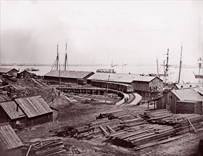 City Point, Virginia. Terminus of U.S. Military Railroad, 1861-65. Formerly attributed to Mathew B. Brady.