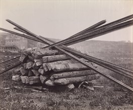 Confederate Method of Destroying Rail Roads at McCloud Mill, Virginia, 1863. Formerly attributed to Mathew B. Brady.
