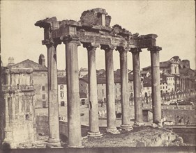 Temple of Concord, Rome, 1850s.