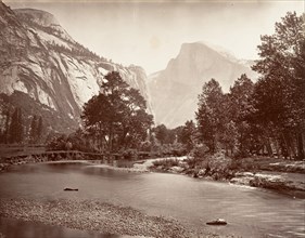 North and South Dome, Yosemite, ca. 1872, printed ca. 1876.