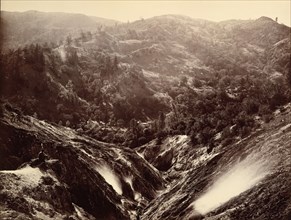 Devil's Canyon, Geysers, Looking Down, 1868-70.