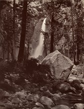 Lower Yosemite Fall, 1,600 feet, ca. 1872, printed ca. 1876.