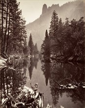 Mirror View of Sentinel Rock, Yosemite, ca. 1872, printed ca. 1876.