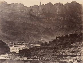 Monserrat, Vista general de la montaña desde Monistrol, 1860.