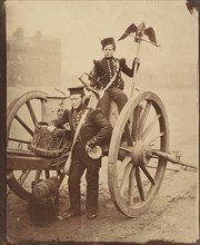 Trumpeter Gritten and Trumpeter Lang at Woolwich, 1856.