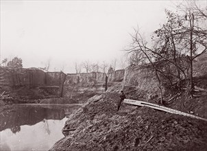 Dutch Gap Canal, 1865. Formerly attributed to Mathew B. Brady, Andrew Joseph Russell.
