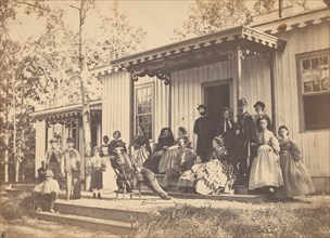 Group on Porch, 1860s.