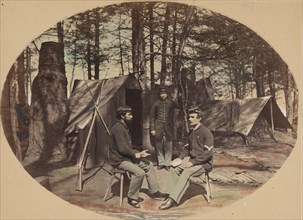 Life in Camp, 6th Corp Headquarters, ca. 1864.