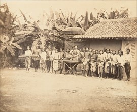 Prince Cambodgien et son Cortège, 1866.