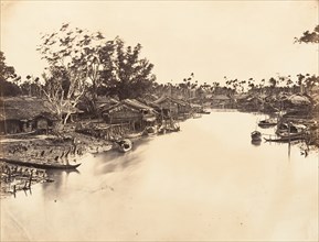 Vue de la Ville Chinoise (Cholen) Feuille No. 6, Saïgon, Cochinchine, 1866.