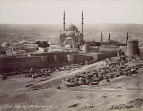 Caire près du Mokkatam, 1870s.