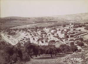 Vue générale de Bethany - General view of Bethany, ca. 1880.