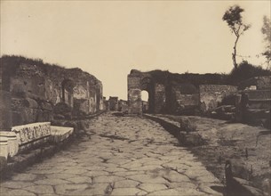 Pompeii, Pompey?s Lane, Tomb Monument of Mamia, ca. 1853.