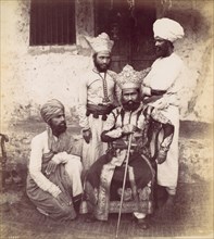 Four East Indian Men, 1870s.