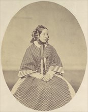 [Young Woman in Dotted Dress], 1850s-60s.