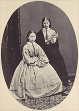 [Portrait of Two Girls], 1850s-60s.