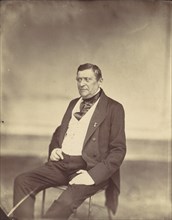 [Seated Man in White Vest and Dark Coat], 1850s-60s.