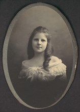 [Girl with White Off-the-Shoulder Dress], 1890s.