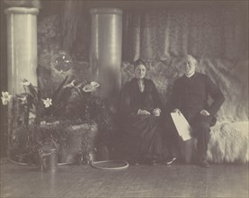 Mr. and Mrs. Charles E. Tiffany in Louis C. Tiffany's Studio, ca. 1890.