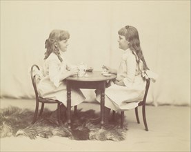 Frances and Ethel de Forest, daughters of Robert de Forest, ca. 1890.