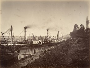 Fête de S. A. Ismaïl Pacha à bord des bateaux de LL. A A. les princes, janvier 1867, 1867.