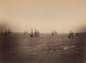The French and English Fleets, Cherbourg, August 1858.