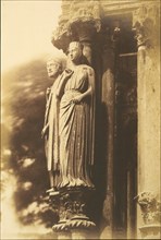 [Large Figures on the North Porch, Chartres Cathedral], 1852.