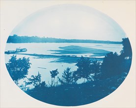 No. 34. From Bluffs at Merrimac, Minnesota Looking Down Stream, 1885.