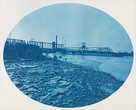 No. 199. Draw Span of Chicago & North Western Rail Road Bridge at Clinton, Iowa, 1885.