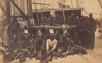 Contrabands Aboard U.S. Ship Vermont, Port Royal, South Carolina, 1861.