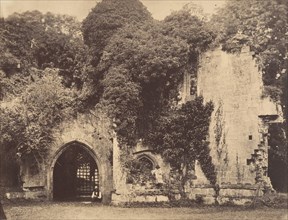 Old Gateway, Raglan Castle, Monmouthshire, 1855.