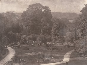 Penllergare Garden From the Morning Room, 1853-56.