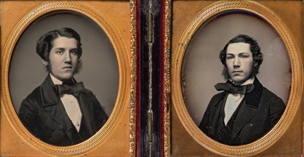 Double Plate: Two Men with Sideburns, 1850s.