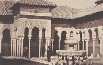 The Court of Lions in the Alhambra, Spain, 1855.