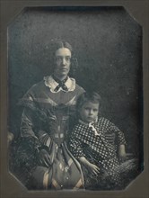 Elizabeth Bakewell James and her Son, Frank B. James, ca. 1846.
