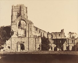 Fountains Abbey. General Western Front, 1850s.
