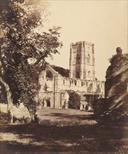 Fountains Abbey. The Church, Cloister and Hospitium, 1850s.