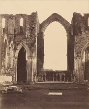 Fountains Abbey. The Chapel of the Nine Alters, Interior, 1850s.