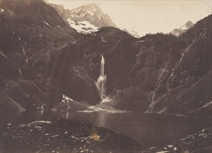 Vue du lac d'Oo ou Seculejo, Bagnère de Luchon, 1853.