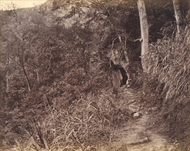 Left Road up to Yuen foo Monastery, ca. 1869.