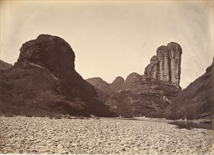 Piled Stone Mountain Near Sing Chang, ca. 1869.