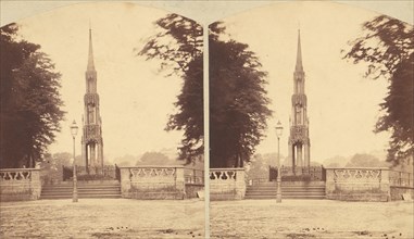 Group of 8 Early Stereograph Views of British Monuments, Memorials, and Tombs, 1850s-1910s.