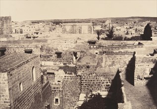 Jérusalem. Chapelle protestante et environs, 1860 or later.