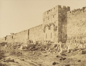 Jérusalem. Portes Dorées, 1860 or later.