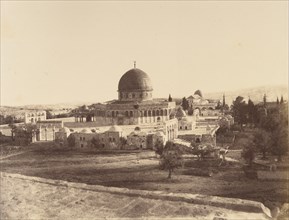Jérusalem. Mosquée d'Omar, construite sur l'emplacement su Temple de Salomon, 1860 or later.