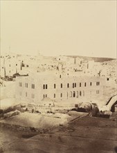 Jérusalem. Hospice autrichien et ancienne église St Jean, 1860 or later.
