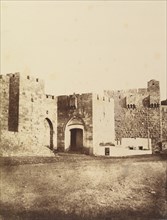Jérusalem. Porte de Hebron et de Jaffa. (Bab-el-Khalil), 1860 or later.