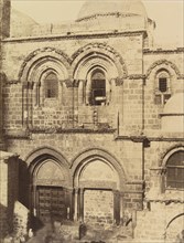 Jérusalem. Entrée de l'église du St. Sépulcre, 1860 or later.